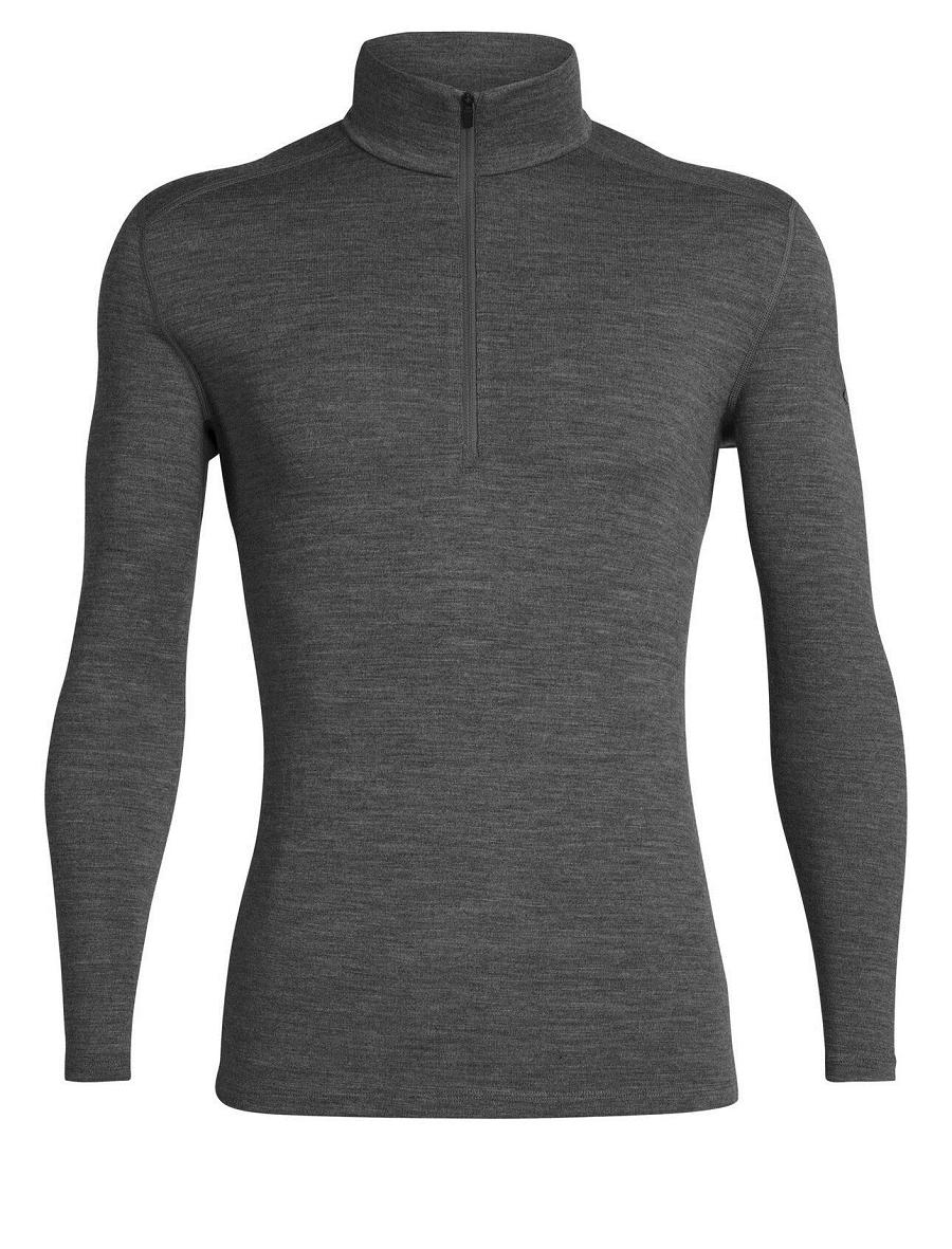 Gritstone Heather Icebreaker Merino 260 Tech Long Sleeve Half Zip Thermal Top Men's Base Layers | AU 1386ILHS